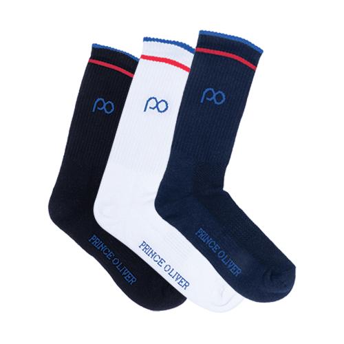 All Seasons Σετ Αθλητικές Κάλτσες 3 Τεμ. 1 Μαύρη, 1 Μπλε, 1 Λευκή
