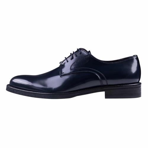 Prince Oliver Derby Μπλε Leather Shoes