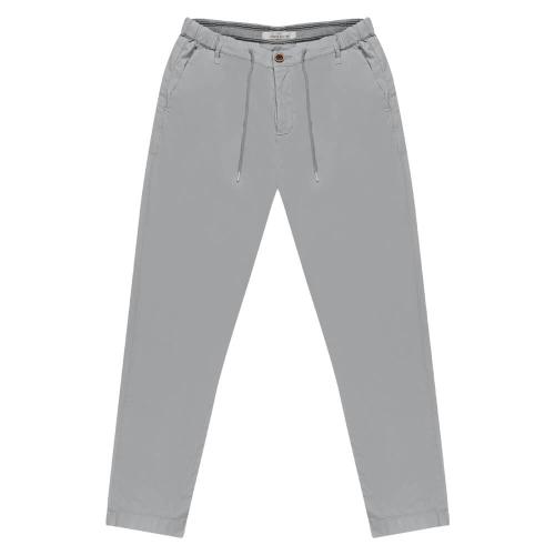 Prince Oliver Satin Joggers Chinos Γκρι 24h Comfort (Modern Fit)
