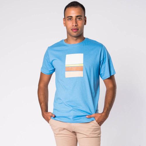 Prince Oliver T-Shirt Σιέλ 100% Cotton ( Modern Fit)