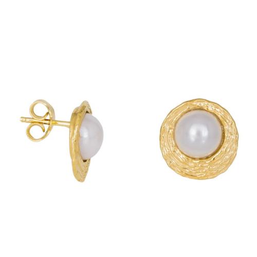 Γυναικεία σκουλαρίκια με λευκά μαργαριτάρια 925 037879 037879 Ασήμι
