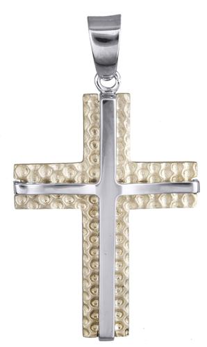 Σταυροί Βάπτισης - Αρραβώνα Βαπτιστικός σταυρός για αγοράκι Κ14 020638 020638 Ανδρικό Χρυσός 14 Καράτια