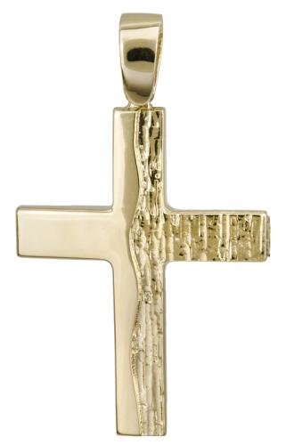 Σταυροί Βάπτισης - Αρραβώνα Βαπτιστικός σταυρός για αγόρι 14Κ 022120 022120 Ανδρικό Χρυσός 14 Καράτια