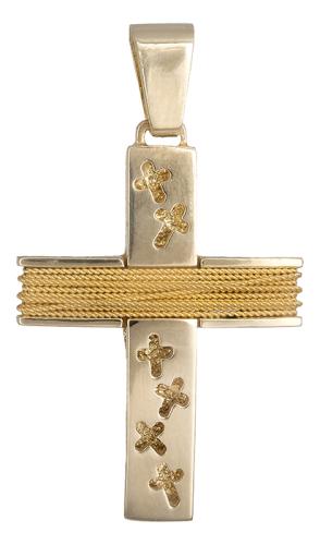 Σταυροί Βάπτισης - Αρραβώνα Χρυσός σταυρός αντρικός με σύρμα Κ14 019315 019315 Ανδρικό Χρυσός 14 Καράτια