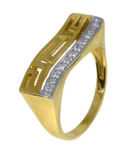 Χρυσό δαχτυλίδι μαίανδρος 008749 Χρυσός 14 Καράτια