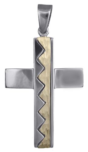 Σταυροί Βάπτισης - Αρραβώνα Ανδρικός σταυρός 14Κ 018021 018021 Ανδρικό Χρυσός 14 Καράτια