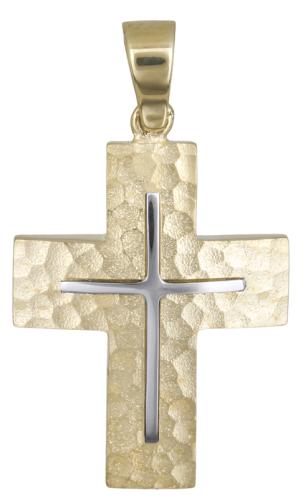 Σταυροί Βάπτισης - Αρραβώνα Αντρικός κλασικός σταυρός Κ14 021476 021476 Ανδρικό Χρυσός 14 Καράτια