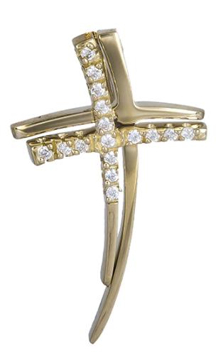 Σταυροί Βάπτισης - Αρραβώνα Χρυσός γυναικείος σταυρός Κ14 019956 019956 Γυναικείο Χρυσός 14 Καράτια