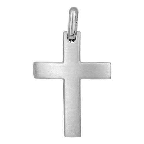 Σταυροί Βάπτισης - Αρραβώνα Βαπτιστικός σταυρός σε λευκόχρυσο 14Κ ματ 033869 033869 Ανδρικό Χρυσός 14 Καράτια