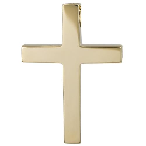 Σταυροί Βάπτισης - Αρραβώνα Χρυσός σταυρός βάπτισης Κ18 για αγοράκι 038443 038443 Ανδρικό Χρυσός 18 Καράτια