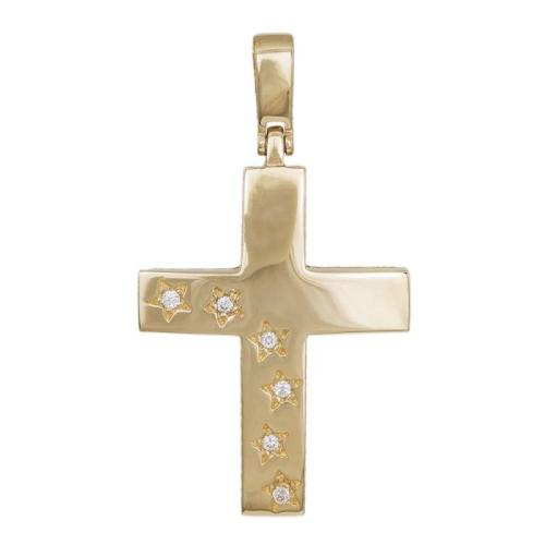 Σταυροί Βάπτισης - Αρραβώνα Γυναικείος χρυσός σταυρός Κ14 017594 017594 Γυναικείο Χρυσός 14 Καράτια