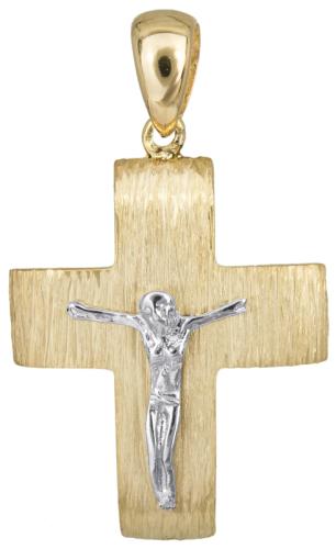 Σταυροί Βάπτισης - Αρραβώνα Κλασικός ανδρικός σταυρός Κ14 023494 023494 Ανδρικό Χρυσός 14 Καράτια