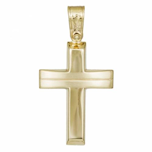 Σταυροί Βάπτισης - Αρραβώνα Ανδρικός Χρυσός Σταυρός 14Κ 033351 033351 Ανδρικό Χρυσός 14 Καράτια