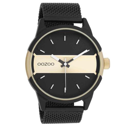 Ανδρικό ρολόι OOZOO Timepieces Black Metallic Bracelet C11108 C11108