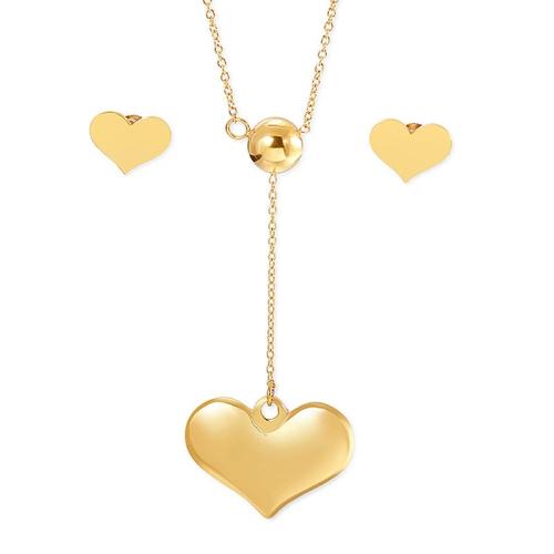 Γυναικείο σετ καρδιά Lee Cooper Gold Stainless Steel LCJS01050.110 LCJS01050.110 Ατσάλι