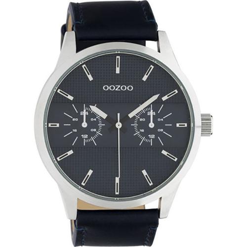 OOZOO Timepieces Αντρικό Ρολόι Blue Leather Strap C10536 C10536
