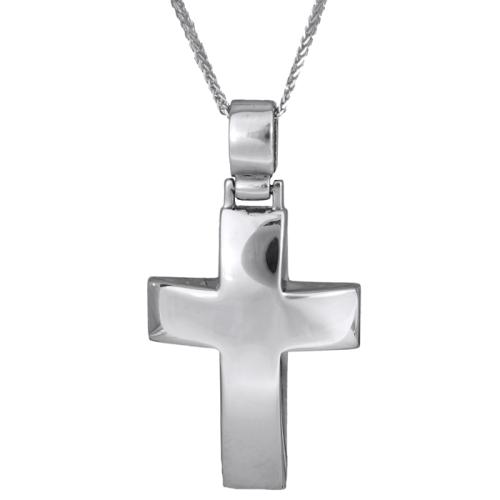 Βαπτιστικοί Σταυροί με Αλυσίδα Ανδρικός σταυρός Κ14 C017125 017125C Ανδρικό Χρυσός 14 Καράτια