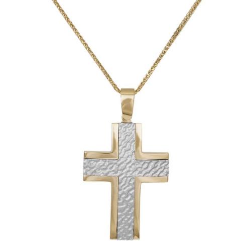 Βαπτιστικοί Σταυροί με Αλυσίδα Ανδρικός σταυρός με αλυσίδα Κ14 016902C 016902C Ανδρικό Χρυσός 14 Καράτια