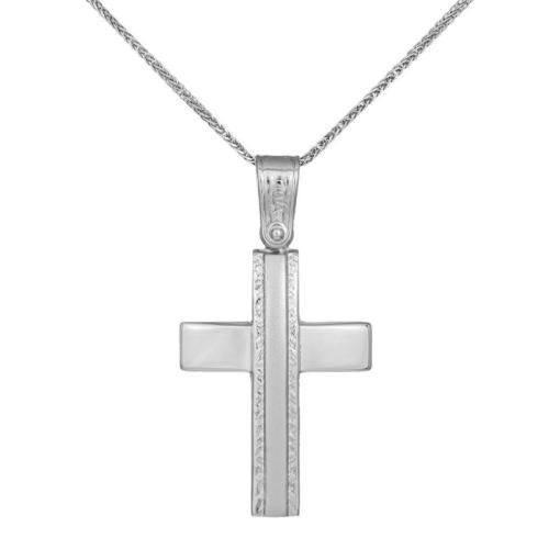 Βαπτιστικοί Σταυροί με Αλυσίδα Βαπτιστικός Σταυρός 14Κ για Αγόρι με Αλυσίδα 033311C 033311C Ανδρικό Χρυσός 14 Καράτια