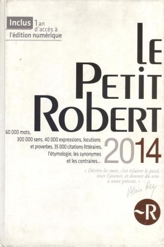 LE PETIT ROBERT N/E 2014