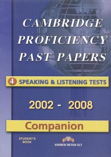 CAMBRIDGE PROF.PAST PAPERS LISTENING-SPEAKING AND COMPANION