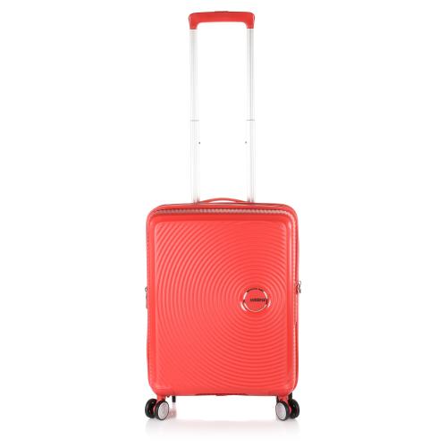 Βαλίτσα Σκληρή American Tourister Soundbox Spinner 55/20 EXP Cabin Size 88472-1226 Coral Red