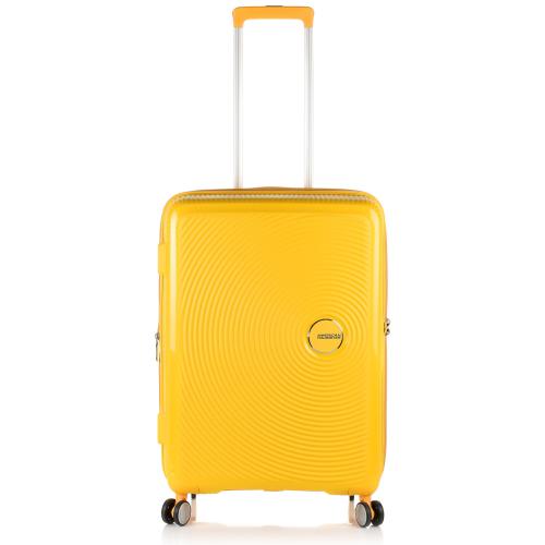 Βαλίτσα Σκληρή American Tourister Soundbox Spinner 67 EXP Medium 88473-1371 Golden Yellow