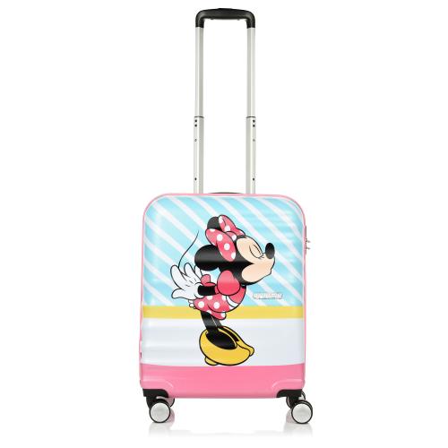 Παιδική Βαλίτσα Σκληρή Καμπίνας American Tourister Wavebreaker Disney Spinner 55 Cabin Size 85667-8623 Minnie Pink Kiss