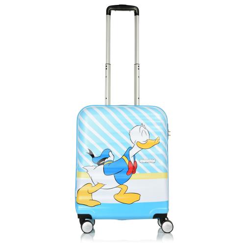 Παιδική Βαλίτσα Σκληρή Καμπίνας American Tourister Wavebreaker Disney Spinner 55 Cabin Size 85667-8661 Donald Blue Kiss