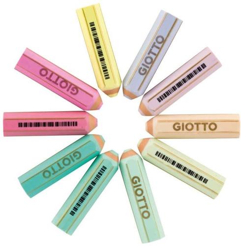 Giotto Γόμα Happy Gomma Pastel 10 Σχέδια-1Τμχ (000234000)