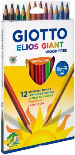 Giotto Ξυλομπογιές Elios Giant-12Τμχ (000221500)