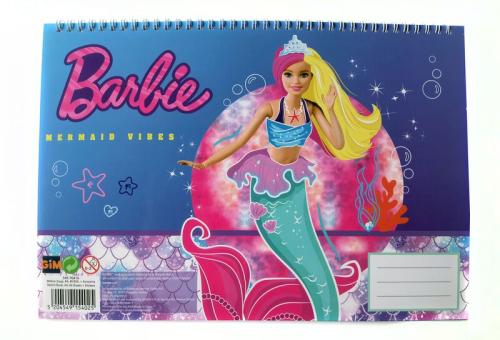 Barbie Μπλοκ Ζωγραφικής Α4 - 40 Φύλλα + Stickers (349-76416)