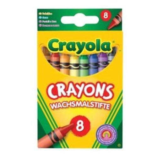 Crayola 8 Πολύχρωμες Κηρομπογιές (02.0008)