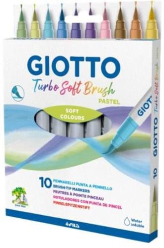 Giotto Μαρκαδόροι Πινέλο Turbo Soft Pastel 10Τμχ (426900)