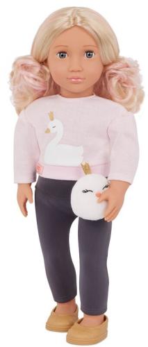 Our Generation Κούκλα Eliana With Sweater & Plash Swan (BD31466Z)