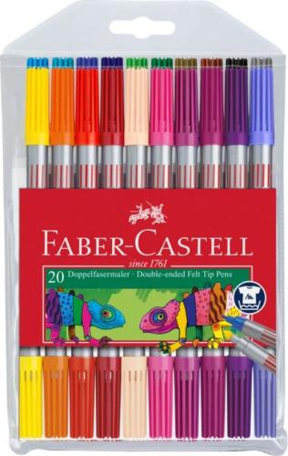 Faber Castell Μαρκαδόροι Διπλοί 20Τμχ (12309403)