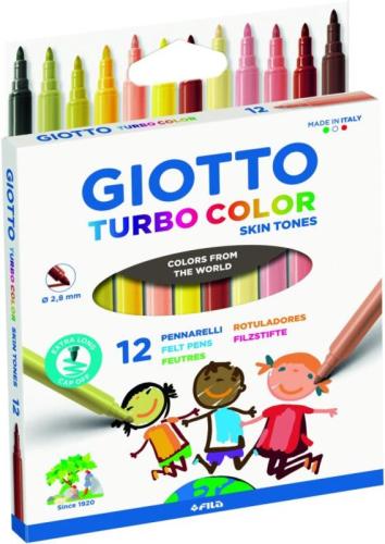 Giotto Μαρκαδόροι Turbo Color Skin Tones 12Τμχ (000526900)