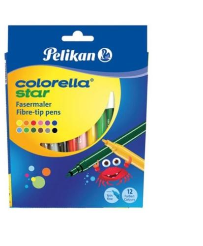 Pelikan Μαρκαδόροι Λεπτοί Colorela Star 302-12 Χρώματα (807517)