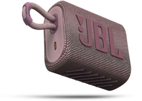 JBL GO3 Φορητό Ηχείο Bluetooth Waterproof IP67 Pink (JBLGO3PINK-20.04015)