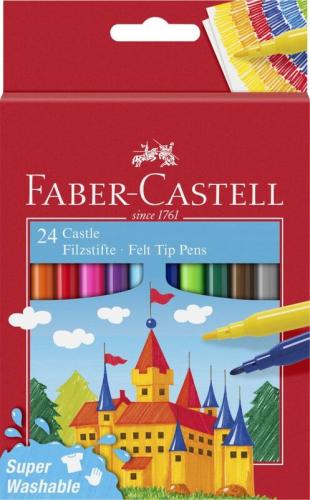 Faber Castell Μαρκαδόροι Super Washable Σετ 24Τμχ (12310340)