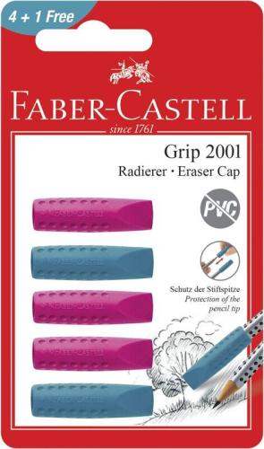 Faber Castell Γόμες Καπάκι 4+1 Δώρο (12308050)