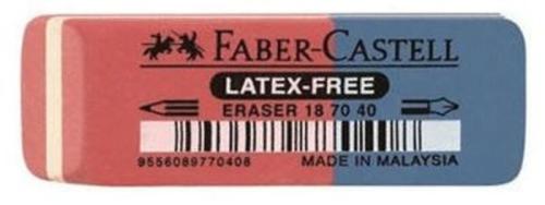 Faber Castell Γόμα Rubber Κόκκινη/Μπλε (12303926)