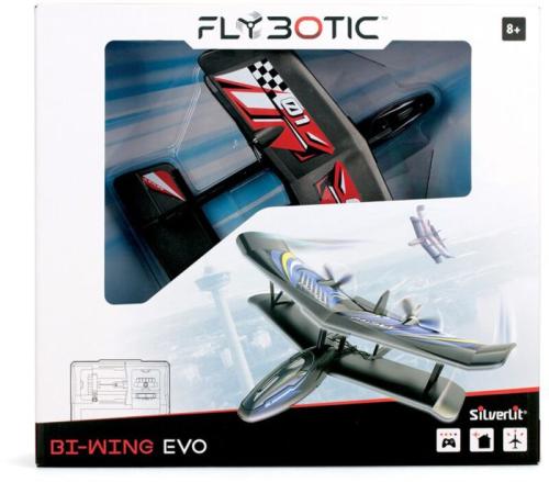 Silverlit Τηλεκατευθυνόμενο Αεροπλάνο Flybotic Bi-Wing EVO Κόκκινο (7530-85739)