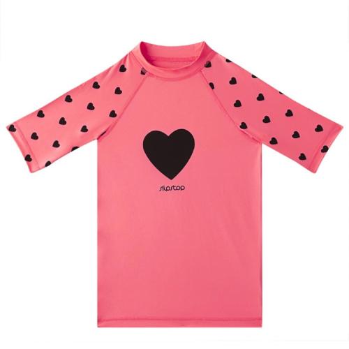 Παιδική Μπλούζα Με Αντηλιακή Προστασία Slipstop Neon Hearts 4-5 4-5