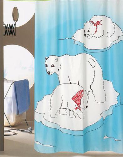 Κουρτίνα Μπάνιου (180x200) Με Κρίκους San Lorentzo Bears