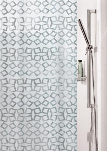 Κουρτίνα Μπάνιου Πλαστική (180x200) Με Κρίκους Spirella 00850.001 Grid