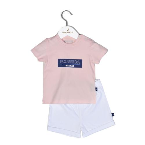 Βρεφικά Ρούχα (Σετ 2τμχ) Nautica Pink - White 98 CM (36M) 98 CM (36M)