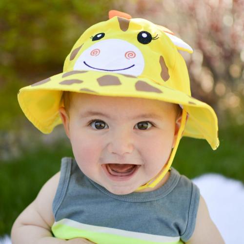Παιδικό Καπέλο Με Προστασία UV Zoocchini Giraffe 6-12 Μηνών 6-12 Μηνών