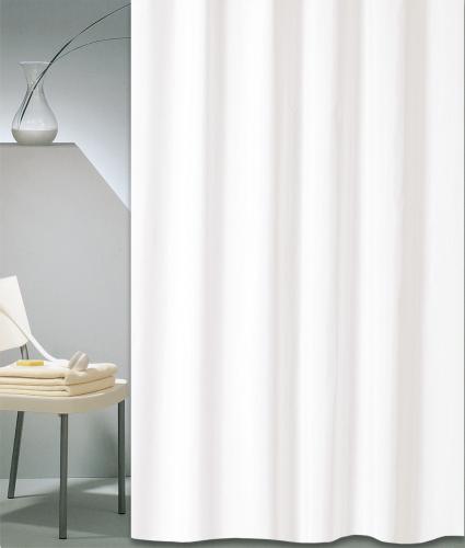 Κουρτίνα Μπάνιου (180x240) Με Κρίκους San Lorentzo Solid White