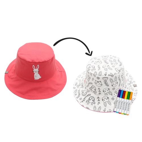 Παιδικό Καπέλο 2 Όψεων Με Προστασία UV FlapjackKids Bunny 4-6 Ετών 4-6 Ετών